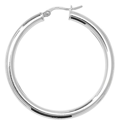 925 Sterling Silber Damen - Paar Creolen - 30mm WJS1904@723MM30 von EDS Jewels