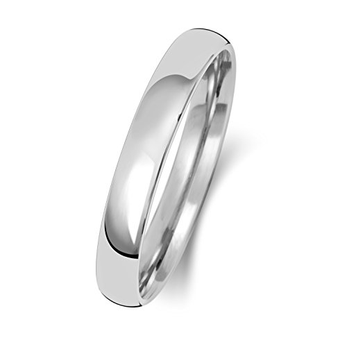 EDS Jewels Platin 950 3mm Slight Court Form Herren/Damen - Trauring/Ehering/Hochzeitsring TRS15103PT950RSM von EDS Jewels