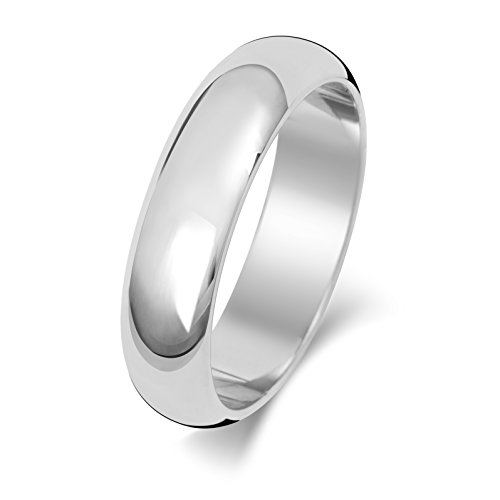 EDS Jewels Platin 950 5mm D-Form Herren/Damen - Trauring/Ehering/Hochzeitsring TRS15061PT950RSQ von EDS Jewels