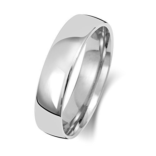 EDS Jewels Platin 950 5mm Slight Court Form Herren/Damen - Trauring/Ehering/Hochzeitsring TRS15121PT950RSQ von EDS Jewels