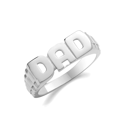 Edler 925 Sterling Silber Herren - Dad Ring TRS36404RSU von EDS Jewels