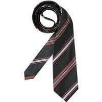 EDSOR Herren Krawatte schwarz Seide College-Streifen von EDSOR