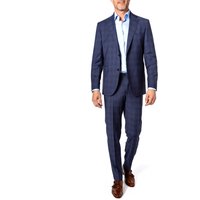 DRESSLER Herren Anzug blau kariert von DRESSLER