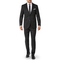 DRESSLER Herren Anzug Schwarz Schurwolle von DRESSLER