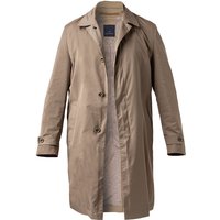 EDUARD DRESSLER Herren Mantel beige Mikrofaser unifarben von EDUARD DRESSLER