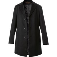 DRESSLER Herren Mantel Schwarz Kaschmir unifarben von DRESSLER