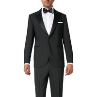 DRESSLER Herren Smoking-Sakko Schwarz Schurwolle von DRESSLER