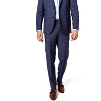 DRESSLER Herren Hose blau kariert von DRESSLER