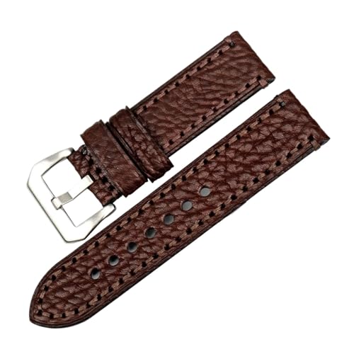 EDVENA Neues Uhrenzubehör 20 22 24 26 Mm Italienisches Rindslederarmband Braunes Uhrenarmband Kompatibel Mit Fossil-Uhrenarmband (Color : Dark Brown S, Size : 22mm) von EDVENA