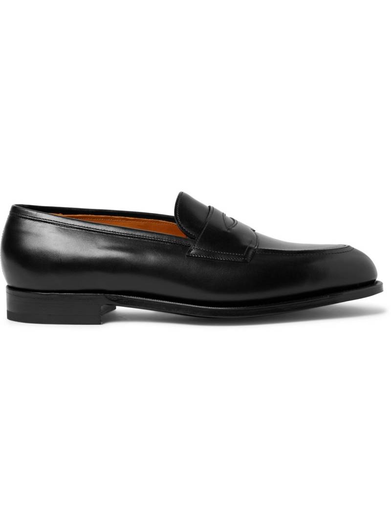 Edward Green - Piccadilly Leather Penny Loafers - Men - Black - UK 10 von Edward Green