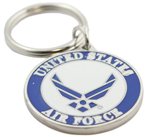 EEC, Inc. US Air Force Logo Schlüsselanhänger Patriotischer Schlüsselanhänger Militär Geschenk Männer Frauen Veteranen Blau 3,8 cm, Blau, 1 1/2" von EEC, Inc.
