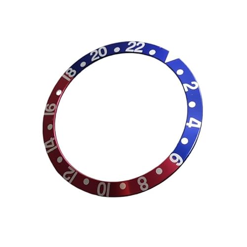 EEEBLBXNQ 1 STÜCK 37,5 * 30,6 mm Schräger Aluminium-Lünetteneinsatz Passend for Submariner NH35 NH36 Herren-Taucheruhrgehäuse Zubehör Teile Uhrenring(02) von EEEBLBXNQ