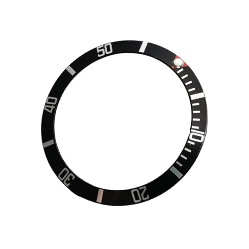 EEEBLBXNQ 1 STÜCK 37,5 * 30,6 mm Schräger Aluminium-Lünetteneinsatz Passend for Submariner NH35 NH36 Herren-Taucheruhrgehäuse Zubehör Teile Uhrenring(03) von EEEBLBXNQ