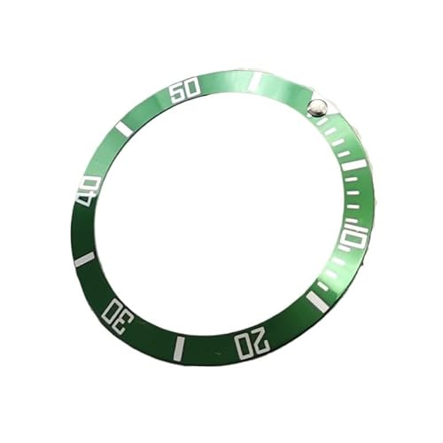 EEEBLBXNQ 1 STÜCK 37,5 * 30,6 mm Schräger Aluminium-Lünetteneinsatz Passend for Submariner NH35 NH36 Herren-Taucheruhrgehäuse Zubehör Teile Uhrenring(07) von EEEBLBXNQ