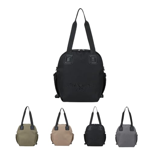 EEJBYTDI Shangxue Multifunktionaler Rucksack mit großem Fassungsvermögen, modische vielseitige Umhängetasche, Schwarz , One Size von EEJBYTDI