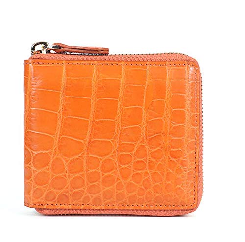 EEKUY Pocket Wallet for Men Women, Crocodile Leather Zipper Purse with Photo Bits Banknote Bit and 8 Card Slots 4.13 X 4.5 X 1 Inch (5 Colors to Choose from),Yellow von EEKUY