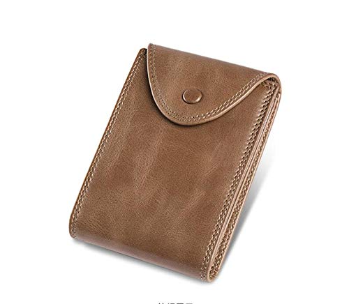 EEKUY RFID Anti-Theft Card Package, Ultra-Thin Leather Anti-Degaussing Card Holder Can Hold 18 Cards 4.7X3.3X1'',Khaki von EEKUY