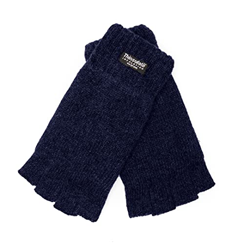 EEM Damen Halbfingerhandschuhe, weiche Wolle, Thinsulate Thermofutter, Halbfinger, marine S/M EEM Damen Halbfingerhandschuhe, weiche Wolle, Thinsulate Thermofutter, Halbfinger, marine S/M von EEM Fashion