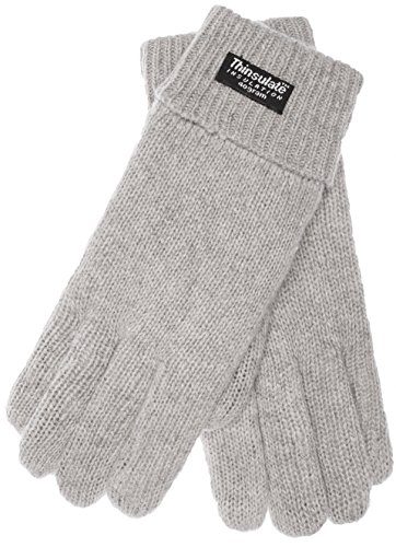 EEM Damen Strickhandschuhe, weiche Wolle, Thinsulate Thermofutter, grau L/XL von EEM Fashion