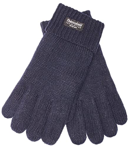 EEM Damen Strickhandschuhe, weiche Wolle, Thinsulate Thermofutter, marine S/M von EEM Fashion