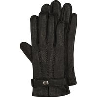 EEM Fashion Lederhandschuhe mit Druckknopfriegel in S von EEM Fashion