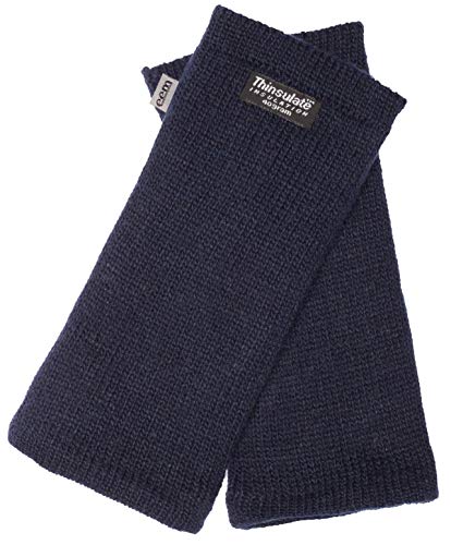 EEM Damen Strickhandschuhe Pulswärmer, weiche Wolle, Thinsulate Thermofutter, praktisches Daumenloch, marine onesize von EEM Fashion