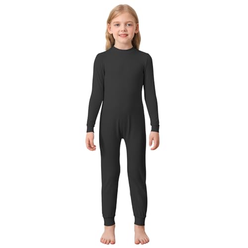 EEOST Adaptiv für Kinder mit besonderen Bedürfnissen: Anti-Streifenanzug mit Reißverschluss hinten, lange Ärmel und Bein (sensorisch freundlich), Schwarz, 11-12 von EEOST