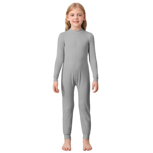 EEOST Anpassungsfähig für Kinder mit besonderen Bedürfnissen: Anti-Streif-Overall mit Reißverschluss hinten, lange Ärmel und Bein (sensorisch freundlich), GRAU, 9-10 von EEOST
