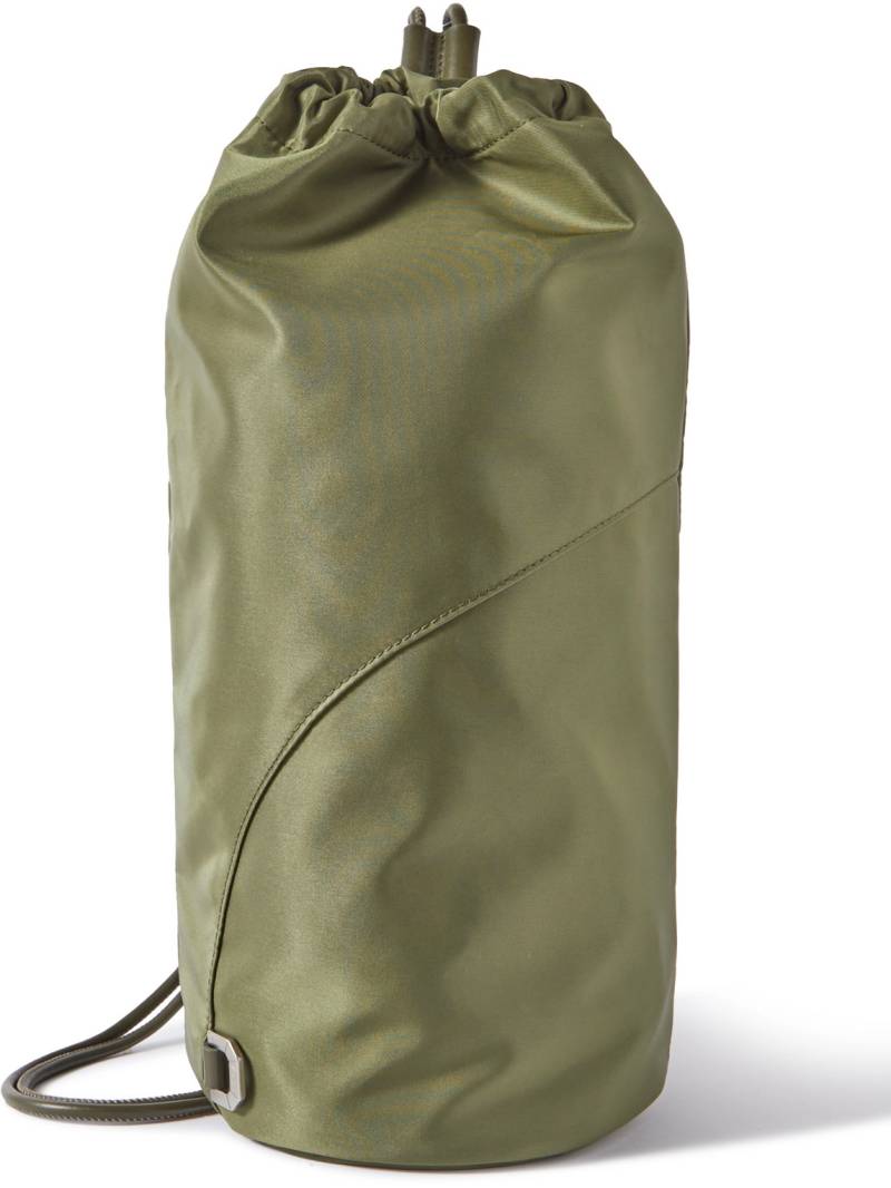 EÉRA - Rocket Big Leather-Trimmed Shell Backpack - Men - Green von EÉRA