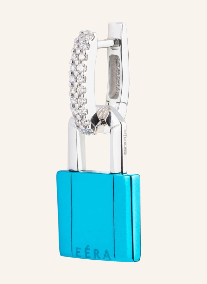 Eéra Ohrhänger Lock Small Mit Diamanten blau von EÉRA