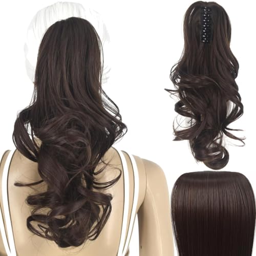 Haarknoten für Frauen 14 Zoll Unordentliches Brötchen Synthetisches Brötchen Langes lockiges Haar große gewellte Perücke Pferdeschwanz Haarverlängerungen Zubehör für Frauen Stück Haarknoten für Frauen 14 Zoll Unordentliches Brötchen Synthetisches Brötchen Langes lockiges Haar große gewellte Perücke Pferdeschwanz Haarverlängerungen Zubehör für Frauen Stück von EERINESS