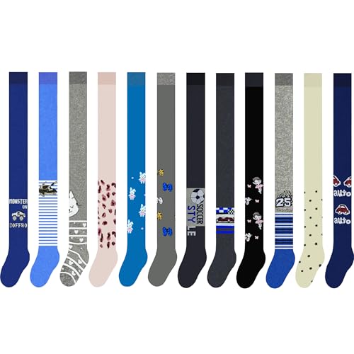 EEWEN 3/6er Pack Mädchen Thermostrumpfhose Warm Strumpfhose Baumwolle Überraschende zufällige Auswahl verschiedener Muster 11000 (DE/NL/SE/PL, Numerisch, 86, 92, Regular, 6 Paar Thermo Modell 1) von EEWEN