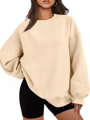 EFAN Damen Lässig Sweatshirt, Aprikose, 36 von EFAN