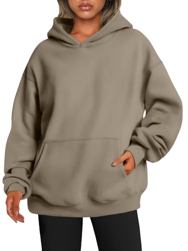 EFAN Damen Oversized Sweatshirts Pullover Hoodies Fleece Pullover Langarm mit Taschen Winter Herbst Outfits Y2k Kleidung, Kaffee, M EFAN Damen Oversized Sweatshirts Pullover Hoodies Fleece Pullover Langarm mit Taschen Winter Herbst Outfits Y2k Kleidung, Kaffee, M von EFAN
