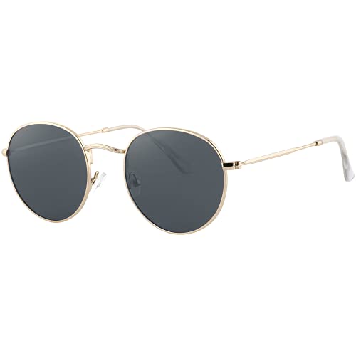 EFE Polarisierte Sonnenbrille Retro Lennon Rund mit Metallrahmen Polarisierte Sonnenbrille UV400 für Damen und Herren EFE Polarisierte Sonnenbrille Retro Lennon Rund mit Metallrahmen Polarisierte Sonnenbrille UV400 für Damen und Herren von EFE
