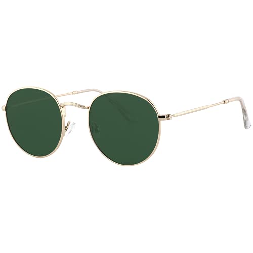 EFE Polarisierte Sonnenbrille Retro Lennon Rund mit Metallrahmen Polarisierte Sonnenbrille UV400 für Damen und Herren EFE Polarisierte Sonnenbrille Retro Lennon Rund mit Metallrahmen Polarisierte Sonnenbrille UV400 für Damen und Herren von EFE
