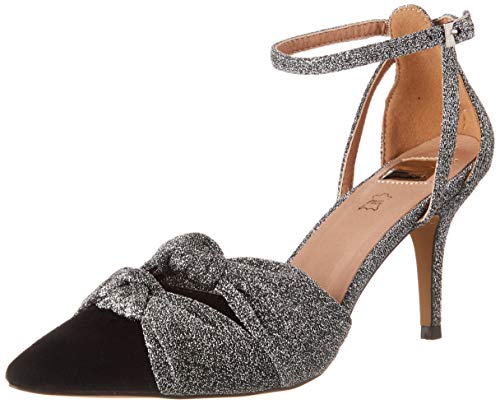 EFERRI Damen Chaumot T-Spangen Pumps, Plata, 41 EU von EFERRI