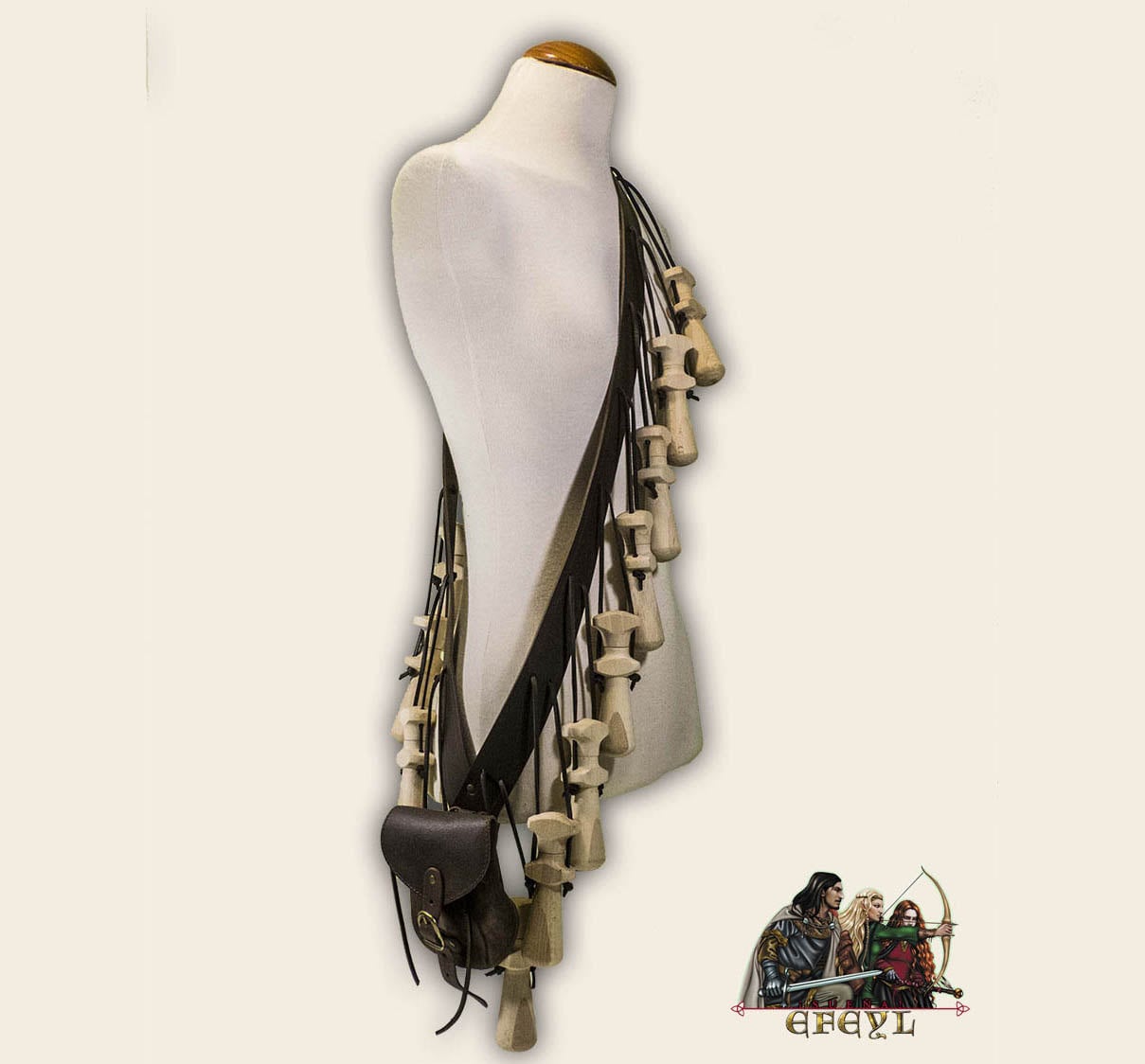 Musketier Oder Landsknecht Bandolier Mit Schiesspulver Behältern "12 Apostel" 16.17.jh." Musketier Oder Landsknecht Bandolier Mit Schiesspulver Behältern "12 Apostel" 16.17.jh." von EFEYL