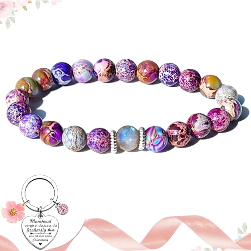 EFNHJF5 Chakra-Armband set | Hochwertiges Naturstein-Armband für Frauen als Geschenk | Personalisiert für Ehefrau, Mutter, Freundin | Frauen Geburtstag geschenk | Handgefertigtes Schmuckstück von EFNHJF5