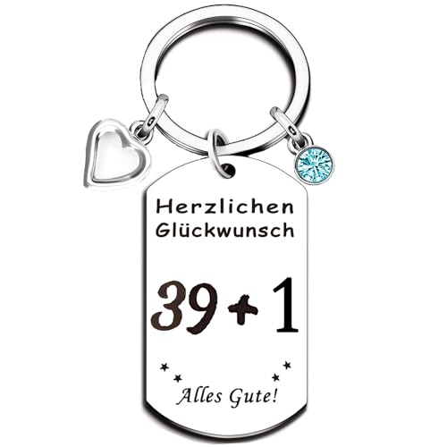 EFNHJF5 Geschenke zum 30 40 50 60 70 Geburtstag Frau Mann,Schlüsselanhänger Personalisiert,Geburtstag 30 40 50 60 70 Alles Gute，Geburtstag Jubiläum Geschenke Familie Kreatives Geschenke von EFNHJF5