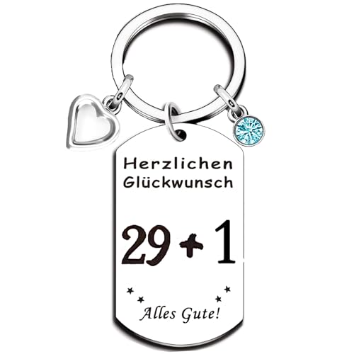 EFNHJF5 Geschenke zum 30 40 50 60 70 Geburtstag Frau Mann,Schlüsselanhänger Personalisiert,Geburtstag 30 40 50 60 70 Alles Gute，Geburtstag Jubiläum Geschenke Familie Kreatives Geschenke von EFNHJF5