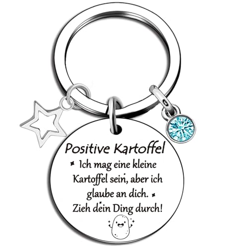 EFNHJF5 Glücksbringer Pocket Hug Positive Kartoffel Schlüsselanhänger, Kleiner Glücksbringer Bestes Geschenk für Frauen,Familie Freundin, Patient,Abschiedsgeschenk Kollegen von EFNHJF5