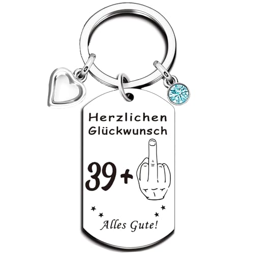 EFNHJF5 Geschenke zum 30 40 50 60 70 Geburtstag Frau Mann,Schlüsselanhänger Personalisiert,Geburtstag 30 40 50 60 70 Alles Gute，Geburtstag Jubiläum Geschenke Familie Kreatives Geschenke von EFNHJF5