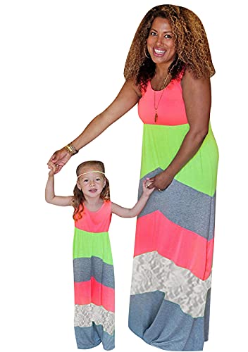 EFOFEI Freizeit Kleider Frühling Strand Maxikleid Sommer Sunsuit A Linie Strandkleid Partykleid Spitzennähte 3XL von EFOFEI