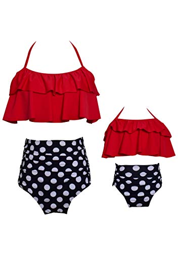 EFOFEI Mom and Me Family Bikini Zweiteiler Spaghettiträger 12-14 t von EFOFEI
