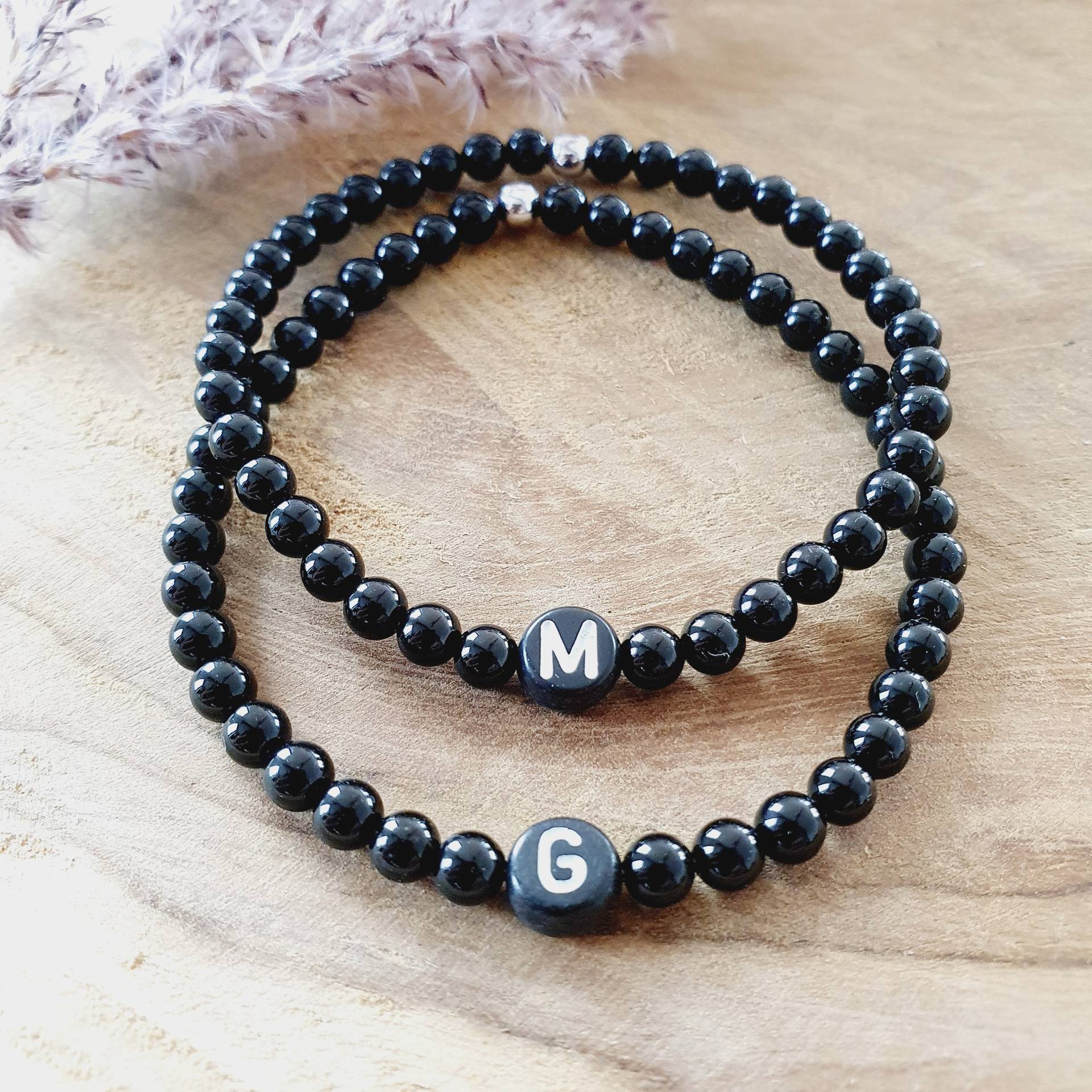 2 Personalisierbare Freundschaftsarmbänder - Personalisiertes Pärchenarmband Namensarmband Buchstabenarmband Partnerarmband Geschenk 2 Personalisierbare Freundschaftsarmbänder - Personalisiertes Pärchenarmband Namensarmband Buchstabenarmband Partnerarmband Geschenk von EGELUX