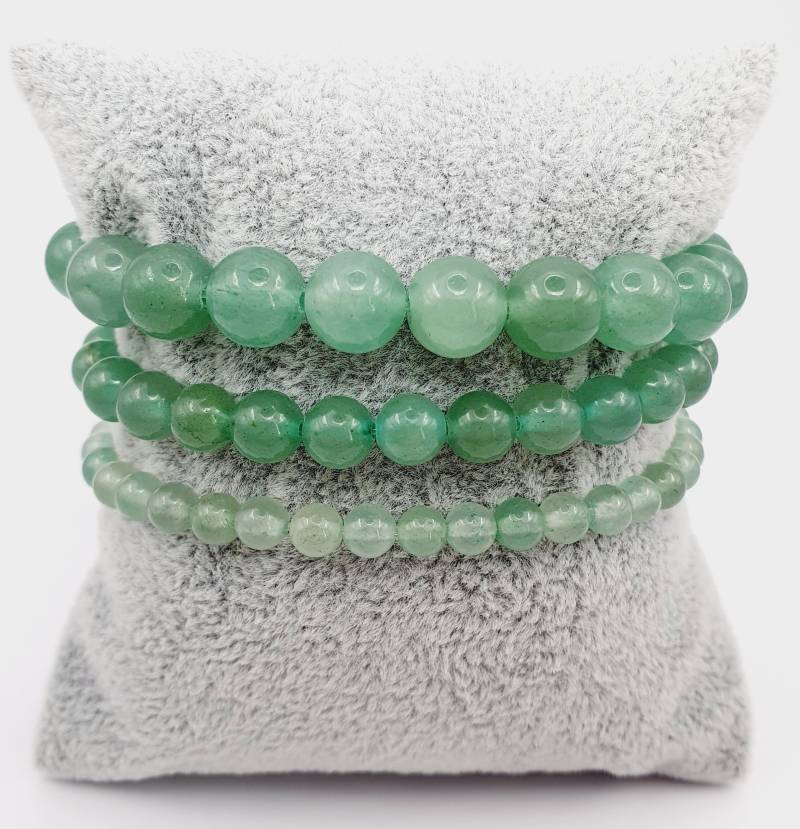 Perlenarmband Aventurin Armband/Armkette Aus Natursteinperlen Edelstein - Perlenkette 4mm 6mm 8mm Geschenkbox von EGELUX