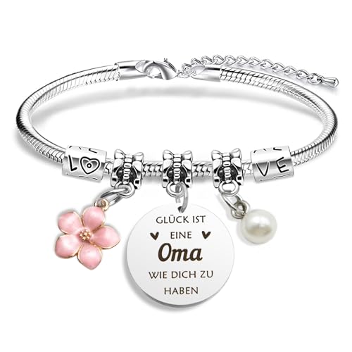 EGHTvmok Oma Geschenk Oma Geburtstag Geburtstagsgeschenk Sinnvolle Geschenke für Omas Zum Geburtstag Von Enkel Ostergeschenk Muttertagsgeschenk Weihnachten Romantische für Frauen Schmuck Armband von EGHTvmok