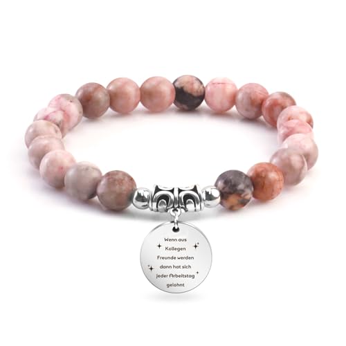 Abschiedsgeschenk Kollegen Abschiedsgeschenk Jobwechsel Rente Kollegin Geburtstag Arbeitskollegin Kleine Dankeschön Abschiedsgeschenke für Kollegin Lieblingskollegin Perlenarmband Weihnachten von EGHTvmok