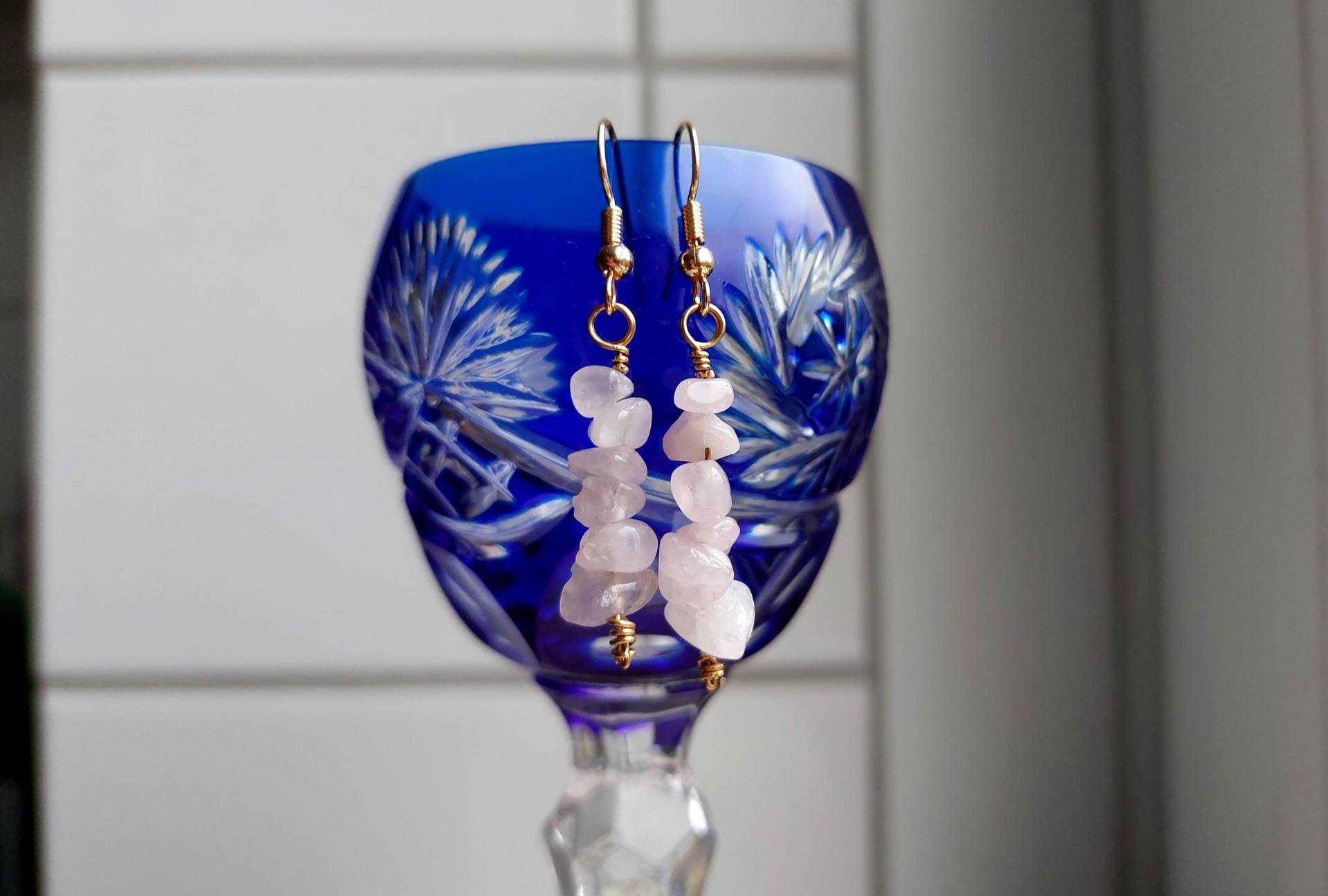 Handgemachte Rosenquarz/Amethyst/Türkis/Braun Edelstein Ohrringe in Gold Oder Silber Handgemachte Rosenquarz/Amethyst/Türkis/Braun Edelstein Ohrringe in Gold Oder Silber von EGJewelleryStudio